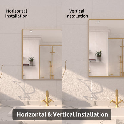 TaiMei 30 in. W x 30 in. H  Rectangular Framed Bathroom Vanity Mirror