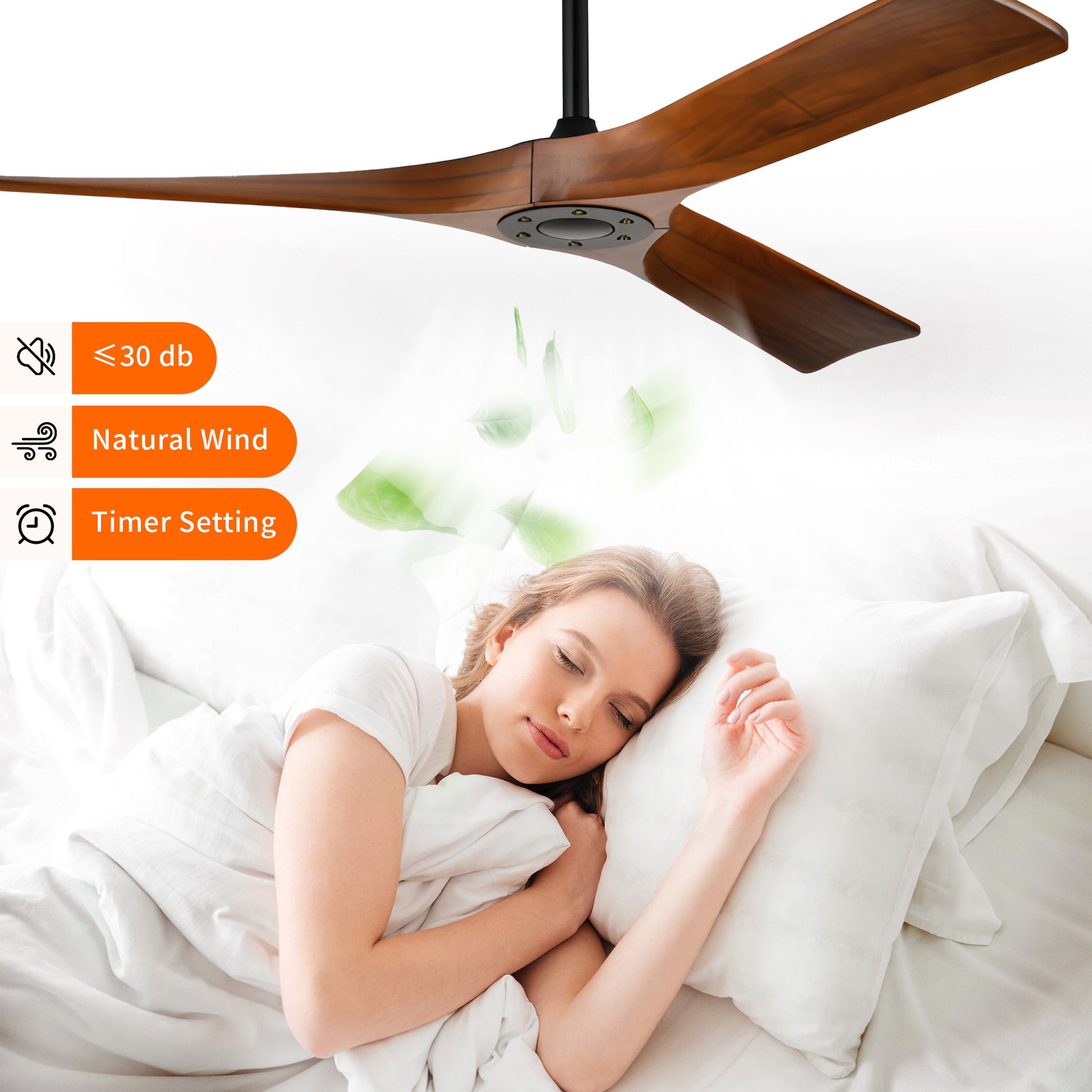 Taimei Orbis 52 in. Downrod Standard Ceiling Fan with Remote Included Reversible Solid Wood Blades 9_683447da-f479-4cd8-8e09-95ae91a96b67