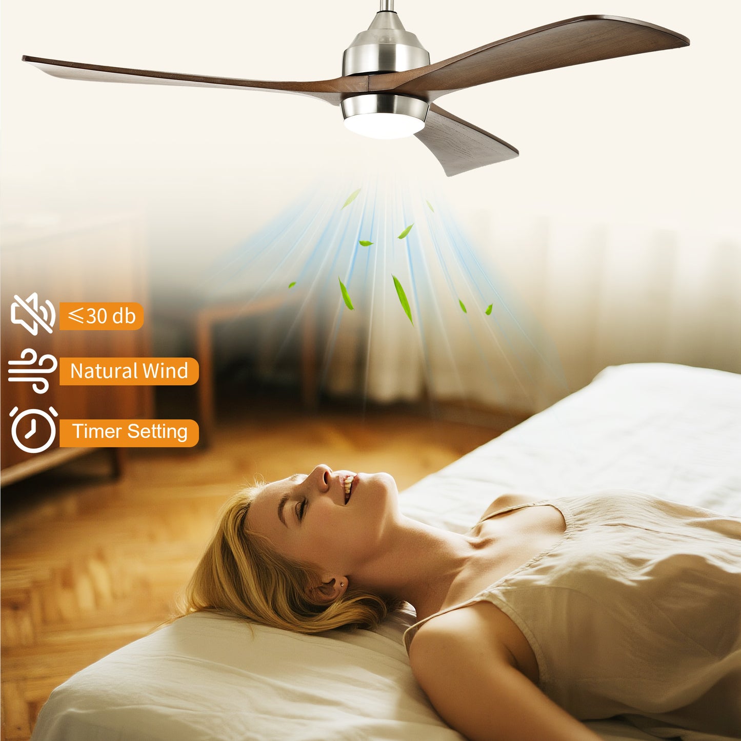 Taimei Helio 52 in. Downrod Modern Ceiling Fan with Dimmable LED with Remote Included DC Motor 9_717f1dee-3ae5-427a-aaf2-221866aaecc2