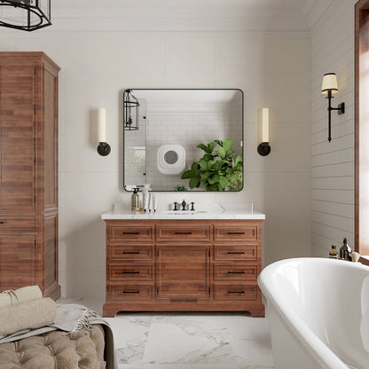 Niveal STRE Series Rectangular Framed Wall Bathroom Vanity Mirror 9_79f59f0c-172f-46b6-a785-8b83ff01233b