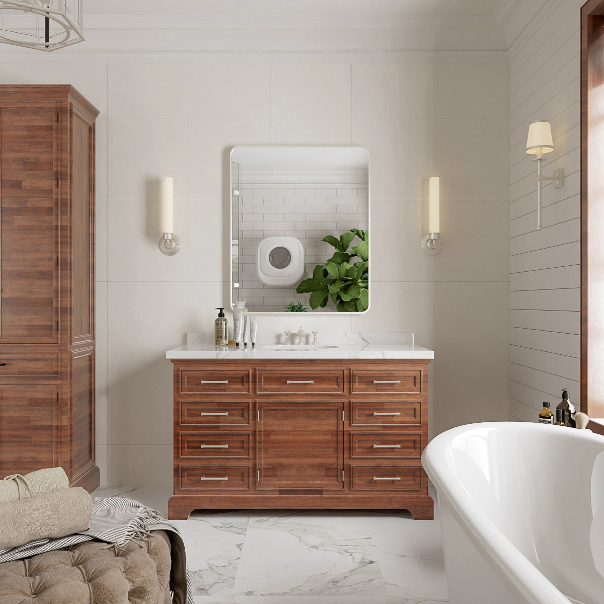 Niveal STRE Series Rectangular Framed Wall Bathroom Vanity Mirror 9_7a7eee7e-c96e-4f3b-a7ed-e7078d774c6b
