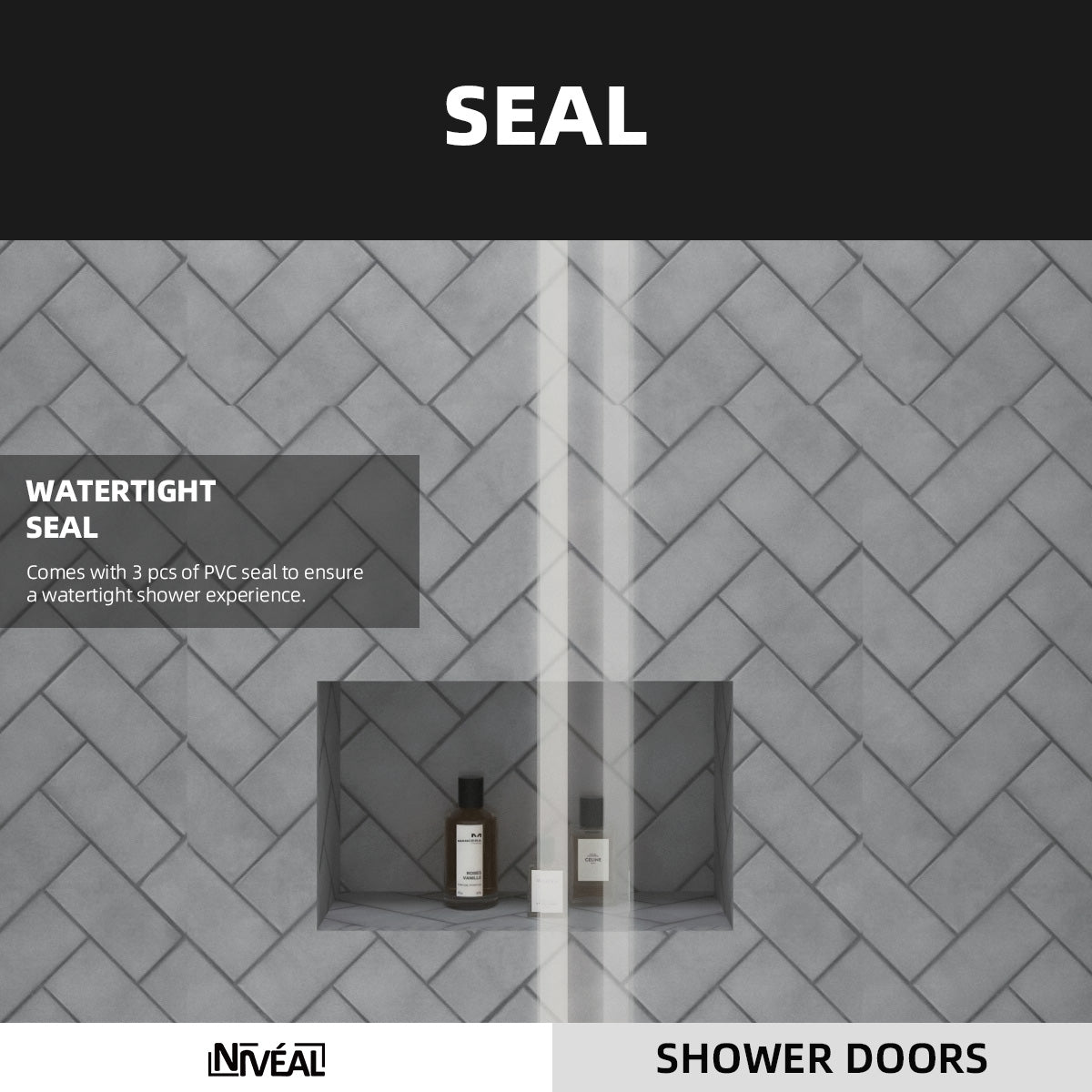Niveal Vista 60 in. W x 60 in. H Sliding Semi-Frameless Tub Door with Clear Glass 9_7edec7be-2592-4b9c-b0ae-c93e9cf87245