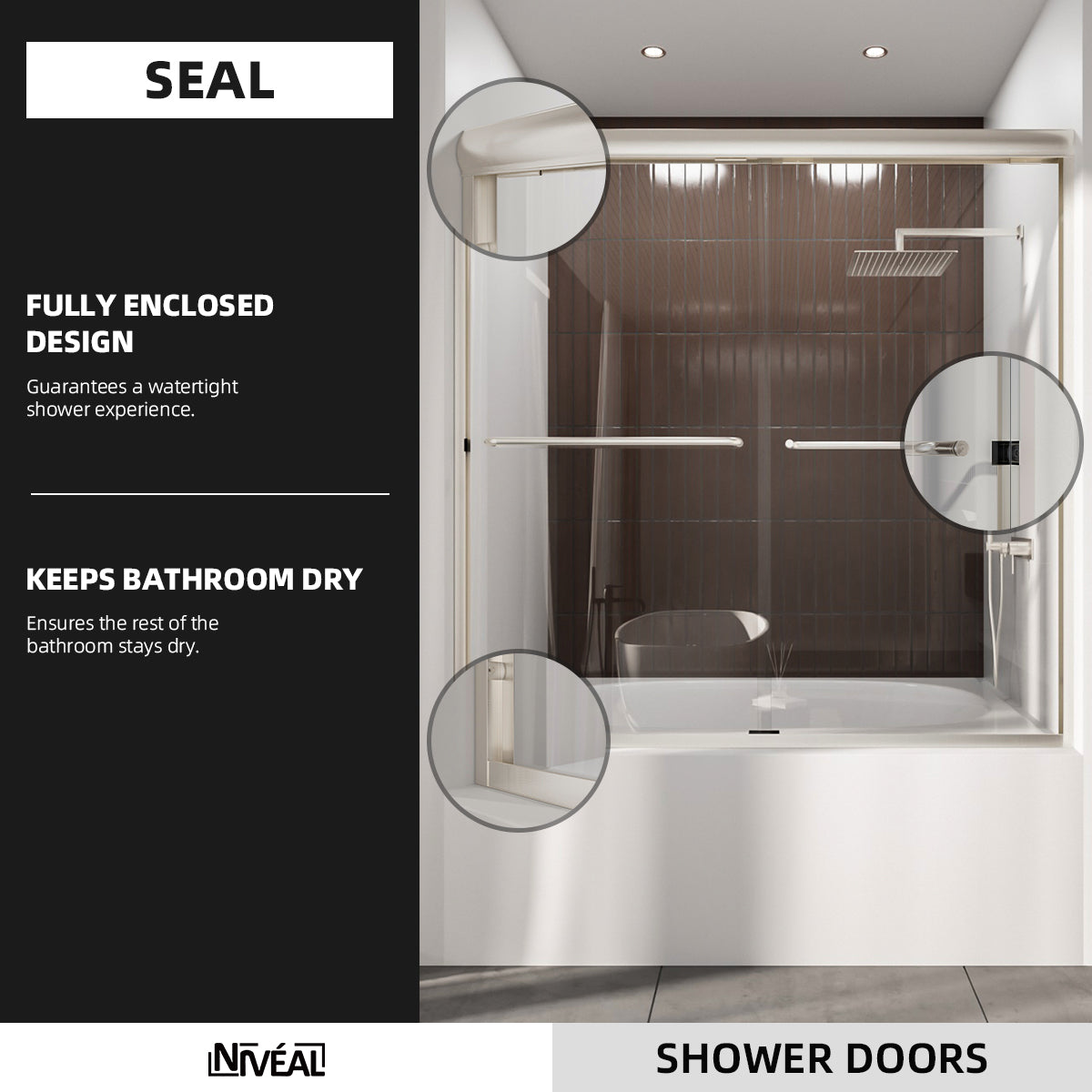 Niveal Victory 56 in. H x 60 in. W Sliding Semi-Frameless Tub Door with Clear Glass 9_7f0d3ea9-0f94-4f12-9b43-2273c6fb2df5