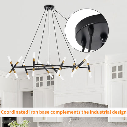 Taimei Cuprum 41 in. 20-Light Iron Modern Chandelier Fixture Branch Design