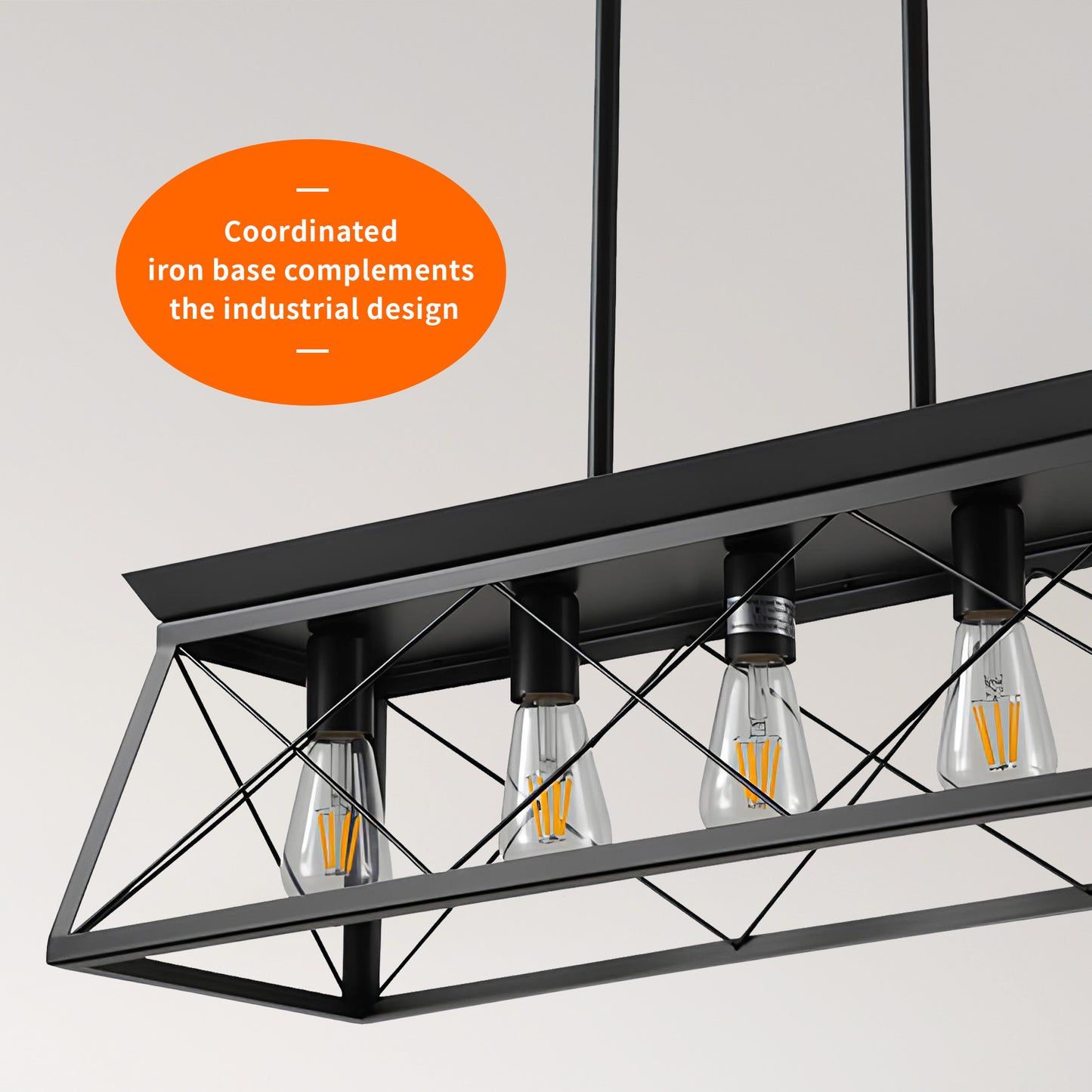 Taimei Vesper 16 in. 4-Light & Rustica 5-Light Farmhouse Industrial Chandelier Light 9_881c3dad-0504-4214-9d9d-c15b629d5592