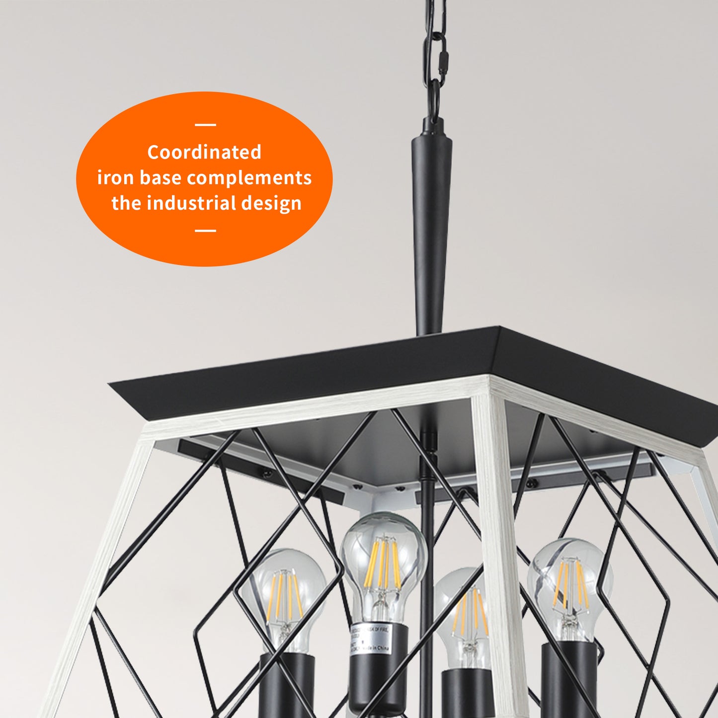 Taimei Vesper 16 in. 4-Light & Rustica 5-Light Farmhouse Industrial Chandelier Light 9_b21809ac-5a45-41a1-9270-28a07ede4813