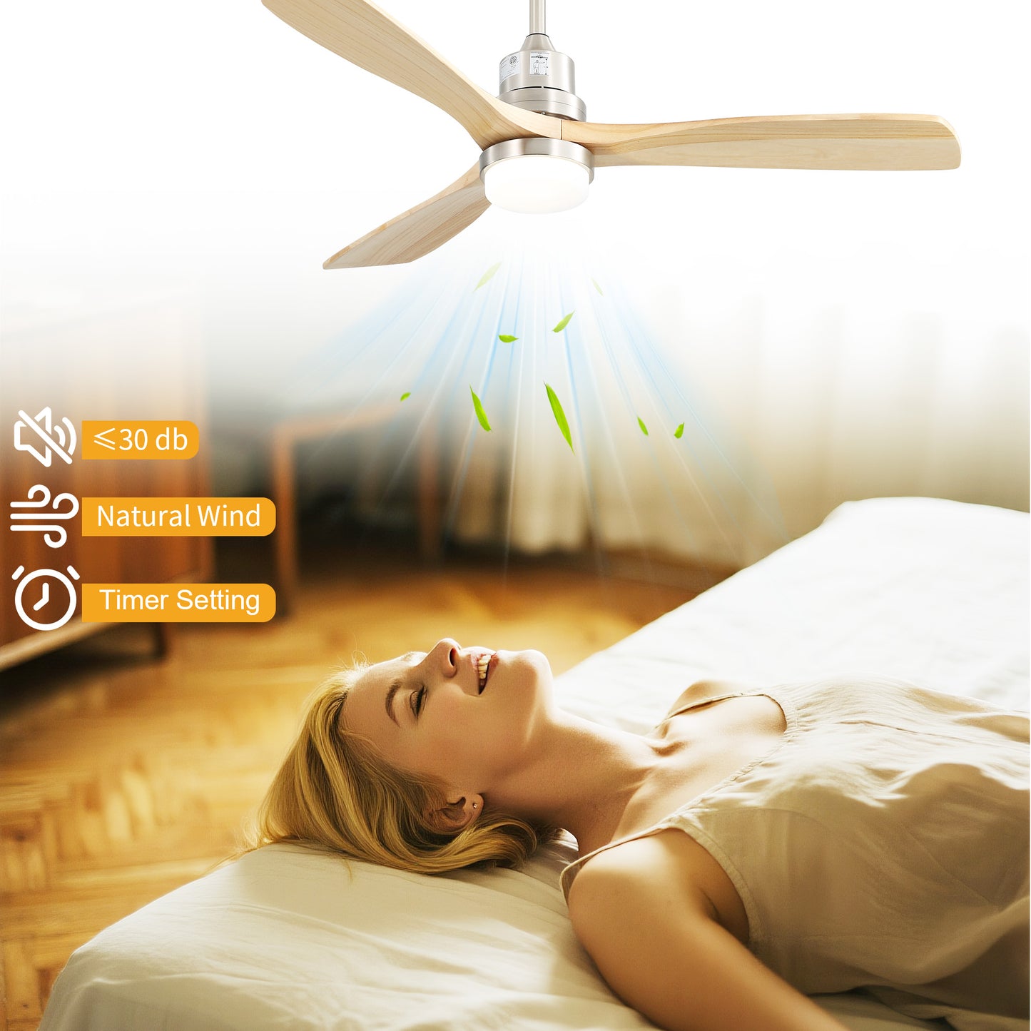 Taimei Nimis 52 in. Downrod Standard Ceiling Fan with Integrated LED with Remote Included DC Motor 9_bc1ef566-6a85-464e-a327-c39f8b2c03ff