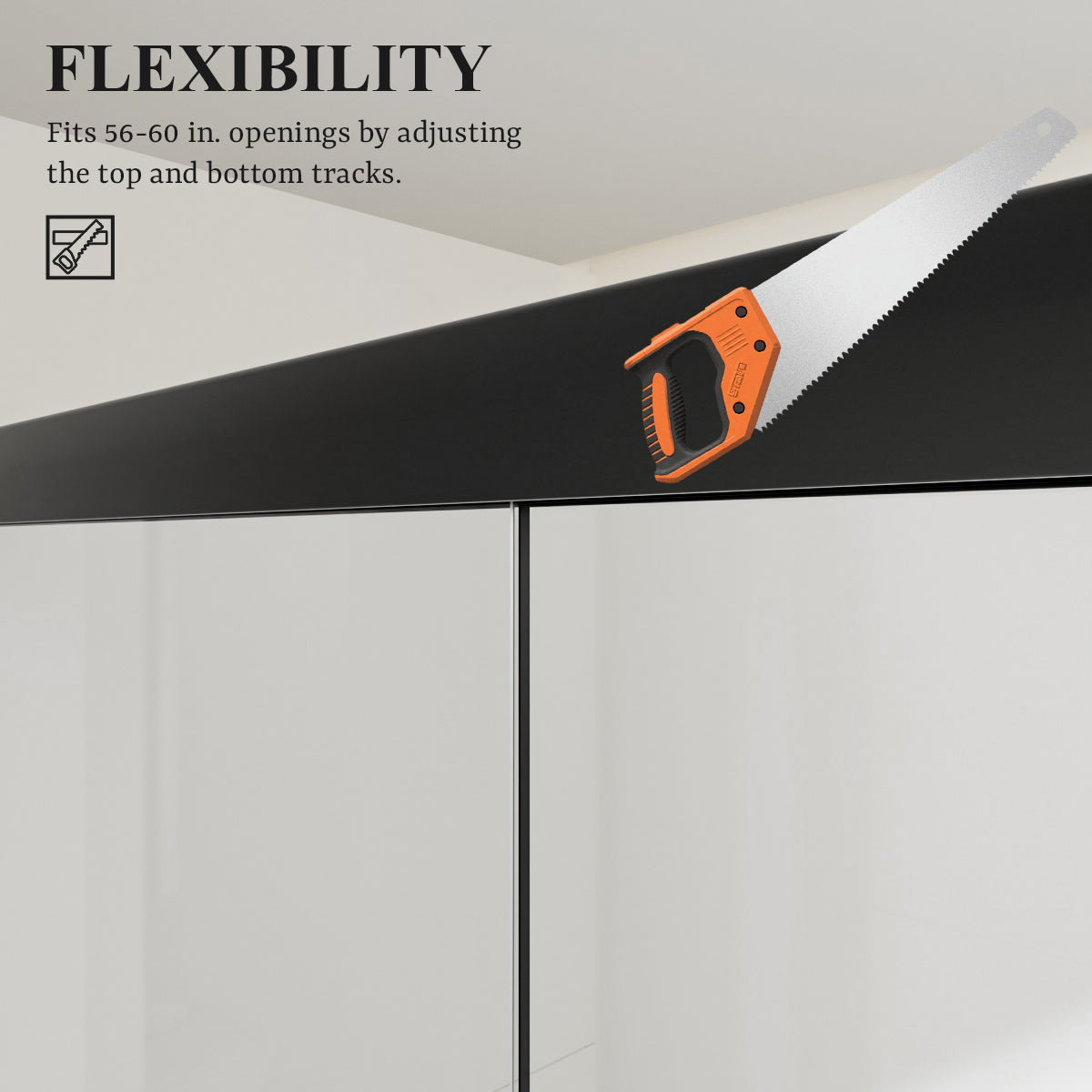 Nivorix Apex 60 in. W x 56 in. H Sliding Semi-Frameless Tub Door with Clear Glass 9_bd4db59c-60f2-4048-9c81-5b9251c3c81f