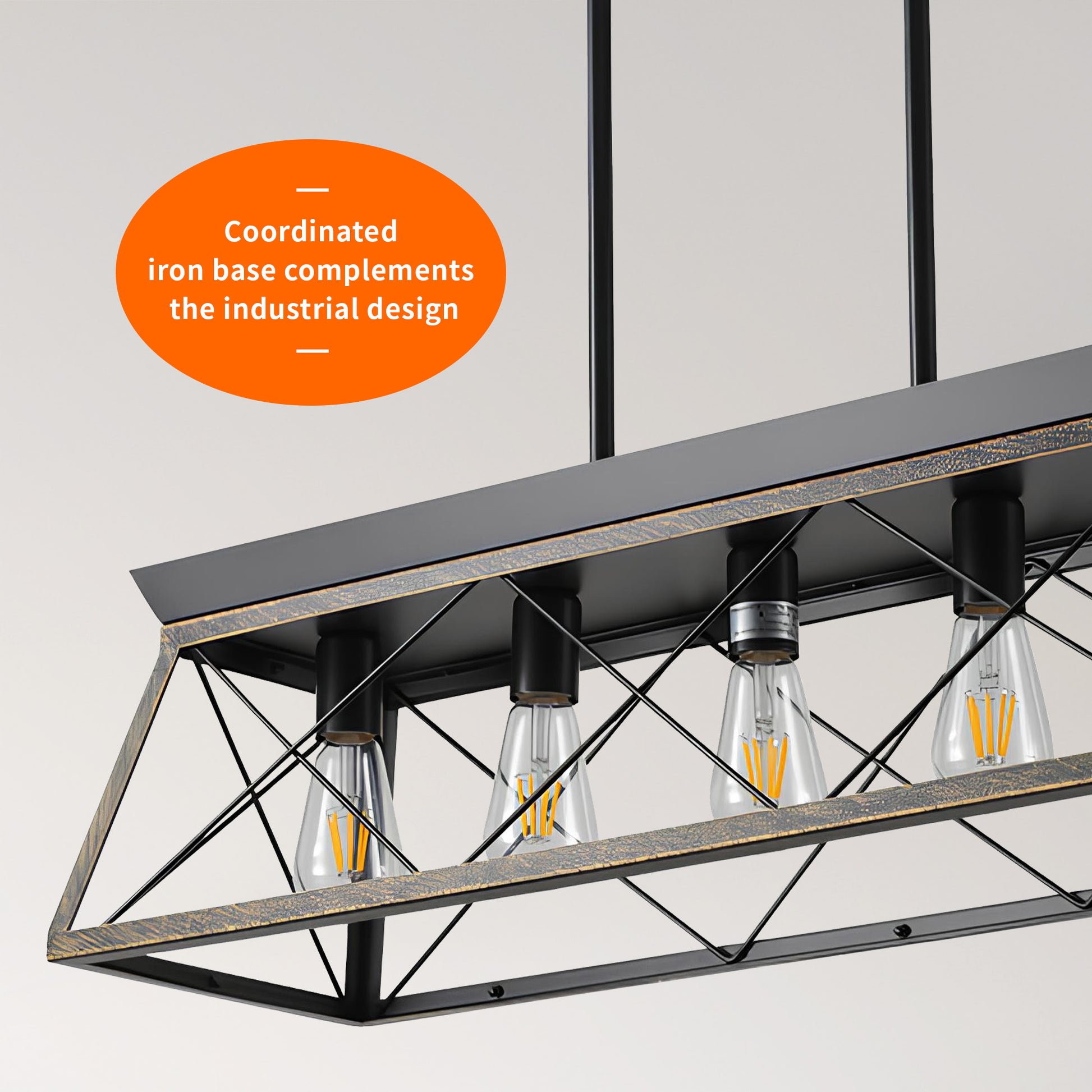 Taimei Vesper 16 in. 4-Light & Rustica 5-Light Farmhouse Industrial Chandelier Light 9_c4455a06-e4db-4492-8d4b-1f740fbe9e7f