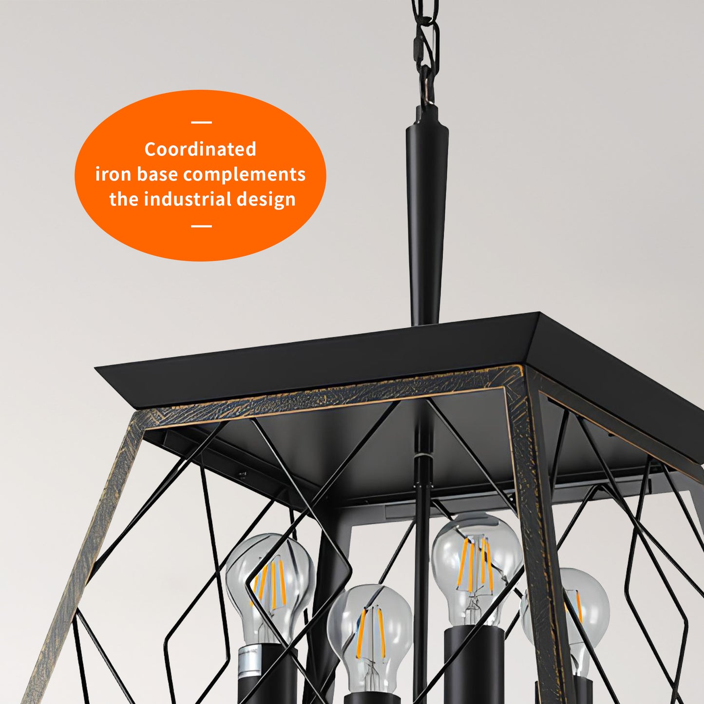 Taimei Vesper 16 in. 4-Light & Rustica 5-Light Farmhouse Industrial Chandelier Light 9_c7619ae2-cf13-4b39-83d1-d377f6087a7e