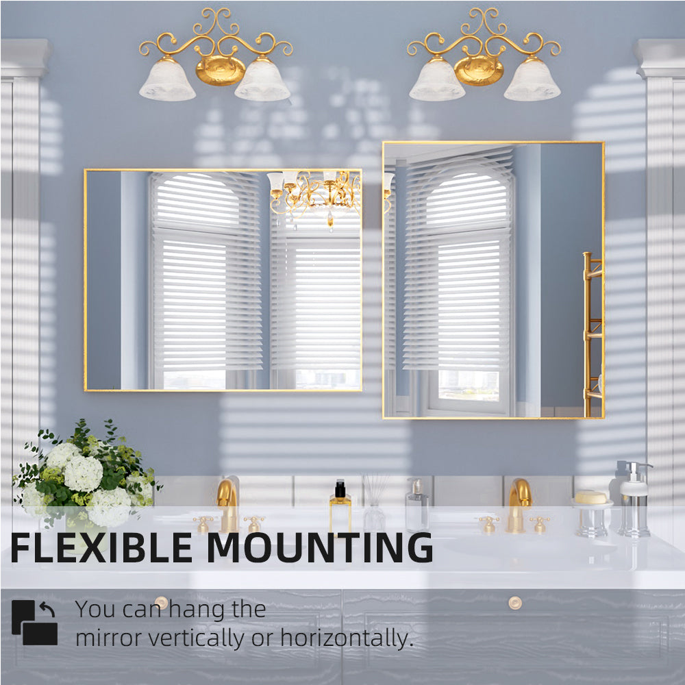 Nivorix NRZL Series Rectangular Framed Wall Bathroom Vanity Mirror in Brushed Nickel 9_ca14d371-5f97-4ff2-9fb9-f4254efe3af1