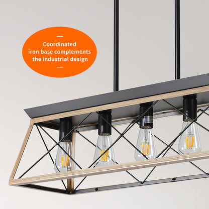 Taimei Vesper 16 in. 4-Light & Rustica 5-Light Farmhouse Industrial Chandelier Light 9_caaaf6a7-3e6a-4e79-a3b7-7d7e5329acd5