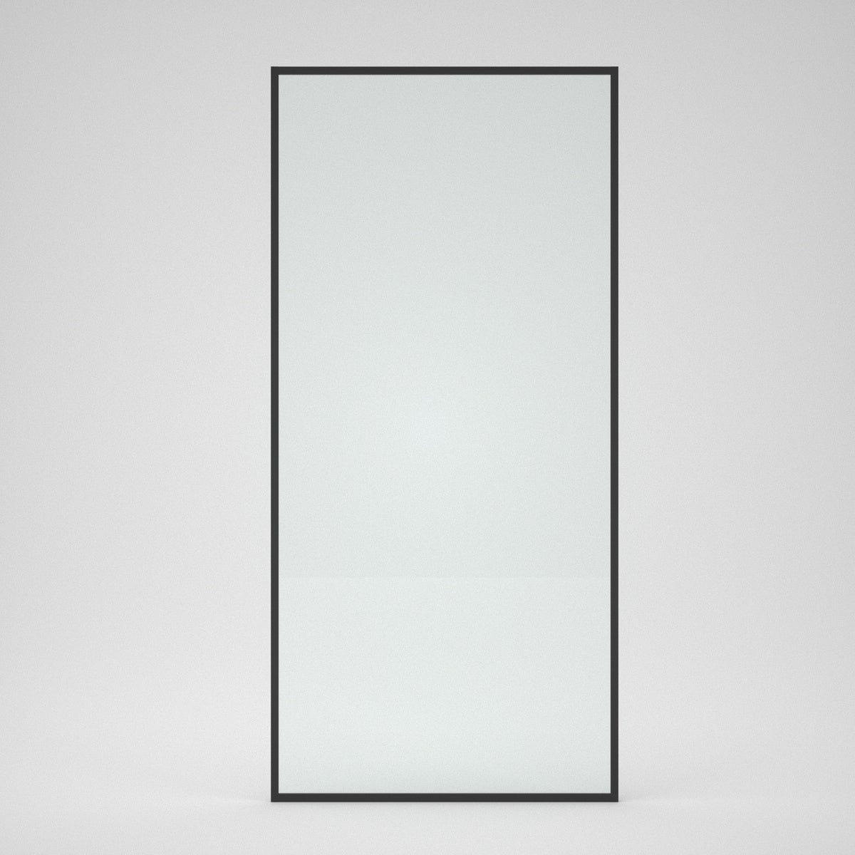Niveal Zen 34 in. W x 72 in. H Fixed Framed Shower Door in Matte Black Finish Clear Tempered Glass C-1