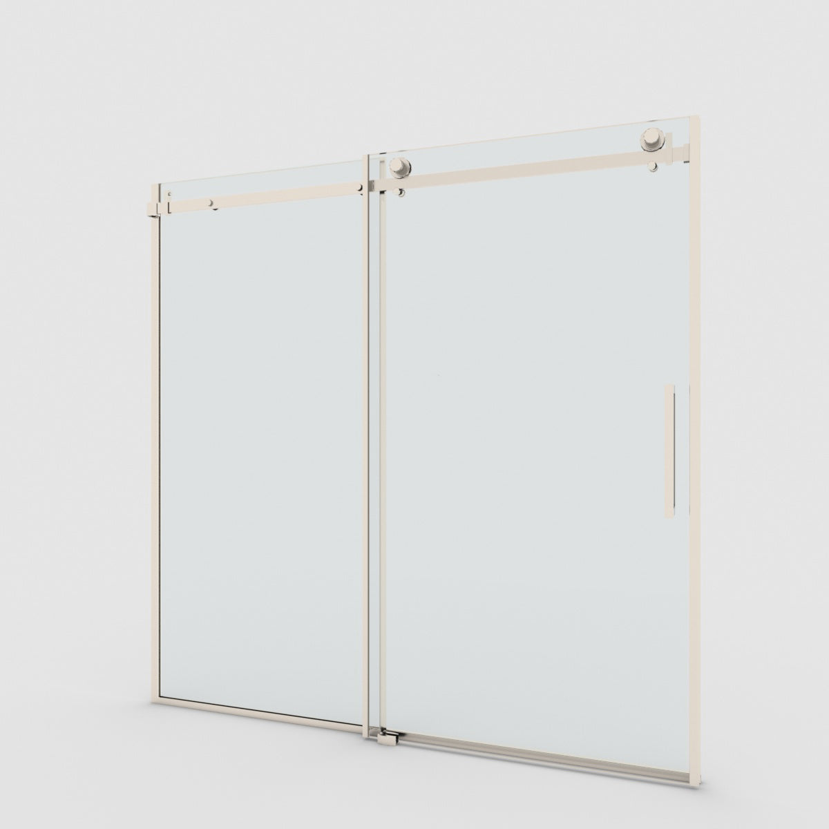 Eletta 60 in. W x 60 in. H Sliding Semi-Frameless Tub Door in Matte Black Finish with Clear Glass CE_84fd7ca0-9232-46e8-bad8-aff6daf16c0e