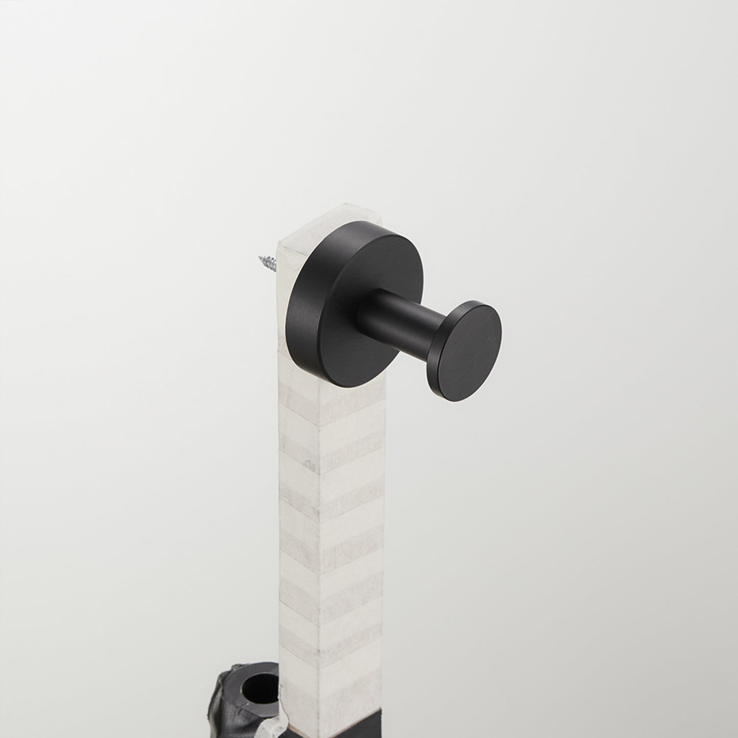 Gluon 2 Pack Knob Robe/Towel Hook with Screws Matte Black DSC5051_90220e00-b1c7-47f4-a15c-db490d5412eb