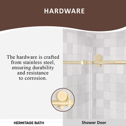 Brewo 60 in. W x 60 in. H Sliding Semi Frameless Tub Door with Clear Glass HB7051D-6060G-9_b0c9acd9-07b9-43b0-a4b5-9fc3fe3688d0