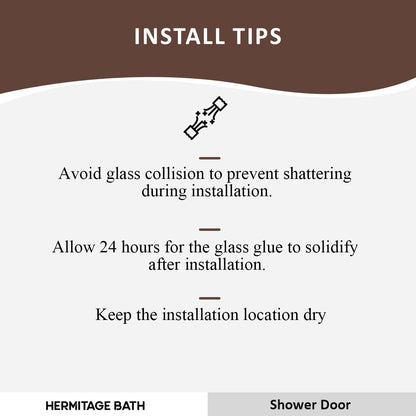 Oceanique 60 in. W x 76 in. H Sliding Semi-Frameless Shower Door with Clear Glass