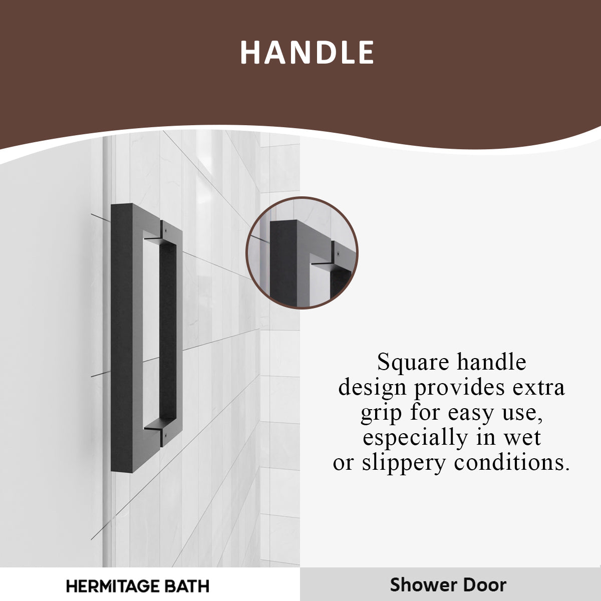 Eletta 60 in. W x 76 in. H Sliding Semi-Frameless Shower Door in Matte Black Finish with Clear Glass HB7151C-7660BL-5