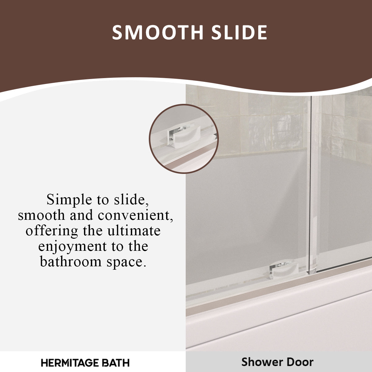 Eletta 60 in. W x 60 in. H Sliding Semi-Frameless Tub Door in Matte Black Finish with Clear Glass HB7151D-6060SV-8_050394a5-e84d-402a-bcda-c26146c66268
