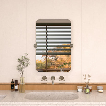 Edge 20 in. W x 30 in. H Rectangular Framed Adjustable Tilt Wall-Mounted Bathroom Vanity Mirror Brushed Nickel HBCL-2030BN-1_43dff88a-5dd6-4139-bcda-3ec43f998d29