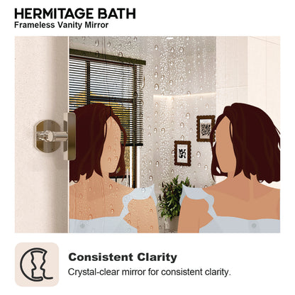 Edge 20 in. W x 30 in. H Rectangular Framed Adjustable Tilt Wall-Mounted Bathroom Vanity Mirror HBCL-2030CR-6