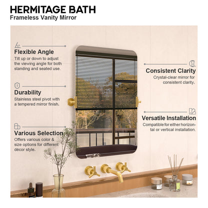 Edge 20 in. W x 30 in. H Rectangular Framed Adjustable Tilt Wall-Mounted Bathroom Vanity Mirror HBCL-2030GD-9_49c2af76-bee2-417e-aef9-d01cdc9633e8