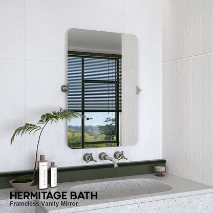 Edge 24 in. W x 36 in. H Rectangular Framed Adjustable Tilt Wall-Mounted Bathroom Vanity Mirror HBCL-2436BN-11_e06d77b7-235f-49f3-baf6-9f2dc073750e