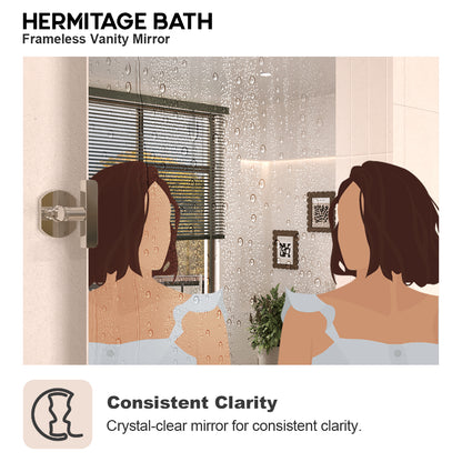 Edge 24 in. W x 36 in. H Rectangular Framed Adjustable Tilt Wall-Mounted Bathroom Vanity Mirror HBCL-2436CR-6_e656077c-648a-4efc-985f-38c58af8fd24