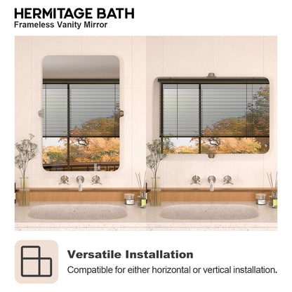 Edge 24 in. W x 36 in. H Rectangular Framed Adjustable Tilt Wall-Mounted Bathroom Vanity Mirror HBCL-2436CR-7_25fd03d1-0089-41fd-ab87-9c6613a2625c