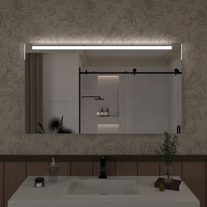 Spring 42 in. W x 24 in. H Rectangular Frameless LED Wall Bathroom Vanity Mirror