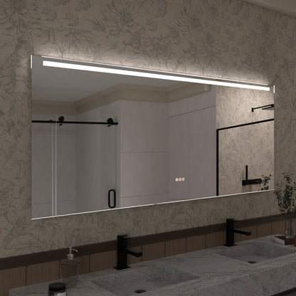 Spring 42 in. W x 24 in. H Rectangular Frameless LED Wall Bathroom Vanity Mirror