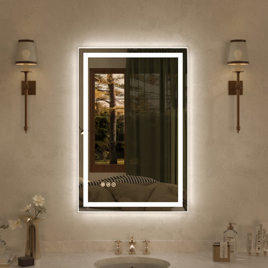 Spring Frameless LED Vanity Mirror - Available in 30x36 in. & Other Sizes