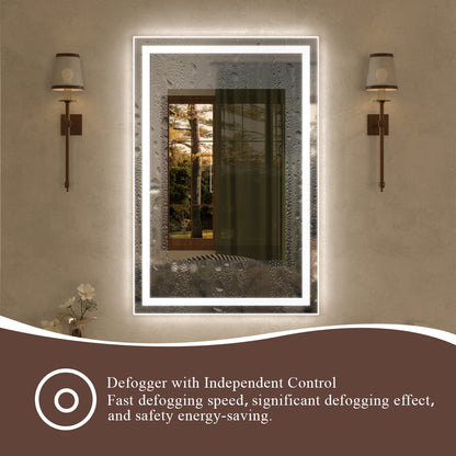 Spring Frameless LED Vanity Mirror - Available in 30x36 in. & Other Sizes