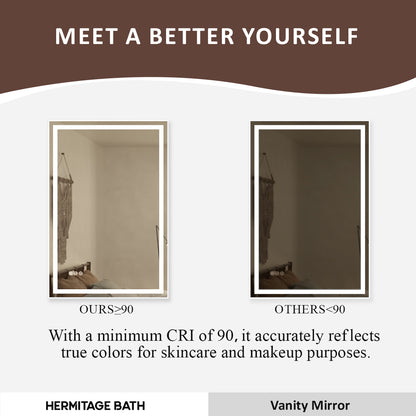 Spring Frameless LED Vanity Mirror - Available in 30x36 in. & Other Sizes