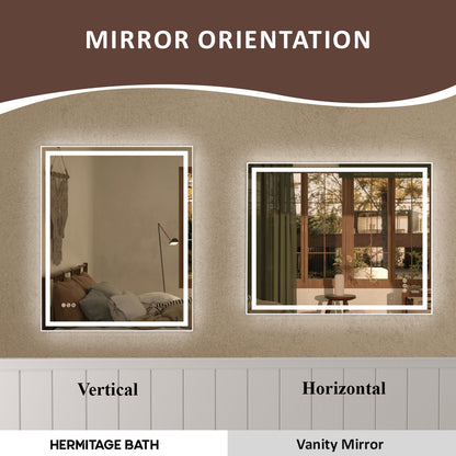 Spring Rectangular Frameless LED Wall Bathroom Vanity Mirror