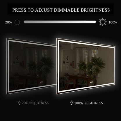 Spring Frameless LED Vanity Mirror - Available in 30x36 in. & Other Sizes