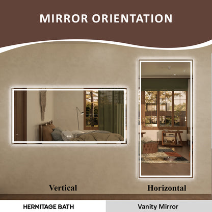 Spring Frameless LED Vanity Mirror - Available in 30x36 in. & Other Sizes