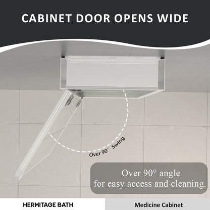 Flicker 12 in. W x 24 in. H Rectangular Aluminum or Surface-Mount Beveled Medicine Cabinet with Mirror