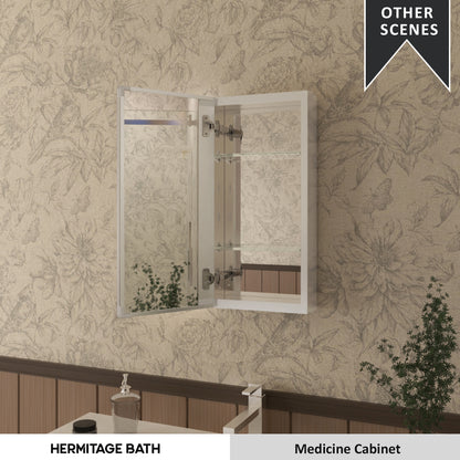Flicker 12 in. W x 24 in. H Rectangular Aluminum or Surface-Mount Beveled Medicine Cabinet with Mirror