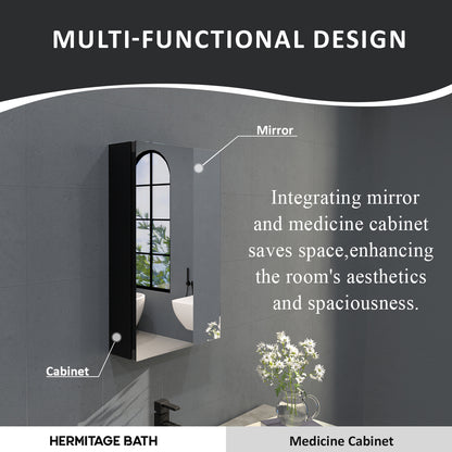 Flicker 15 in. W x 24 in. H Rectangular Aluminum or Surface-Mount Beveled Medicine Cabinet with Mirror