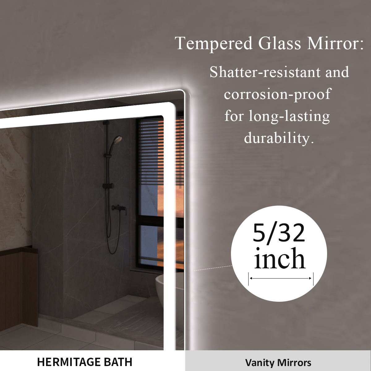 Niveous Frameless LED Vanity Mirror - Available in Multiple Sizes HBMU04-2436DF1-8_fda9b68b-b29e-460c-a919-df2b36296239