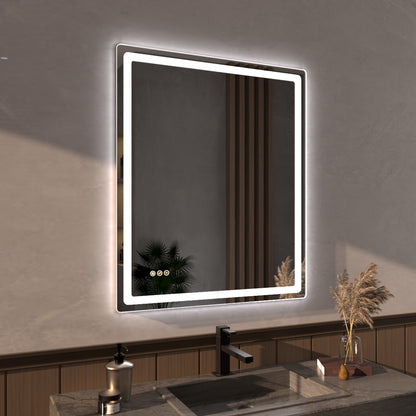 Niveous Frameless LED Vanity Mirror - Available in 30x36 in. & Other Sizes