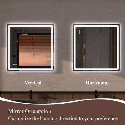 Niveous Frameless LED Vanity Mirror - Available in 42x36 in. & Other Sizes