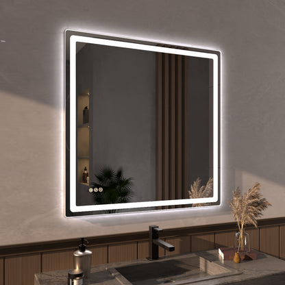 Niveous Frameless LED Vanity Mirror - Available in 42x36 in. & Other Sizes