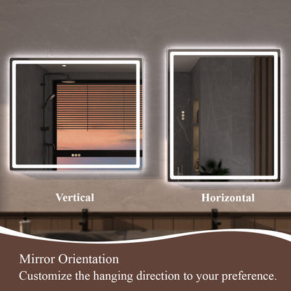 Niveous Frameless LED Vanity Mirror - Available in 42x36 in. & Other Sizes