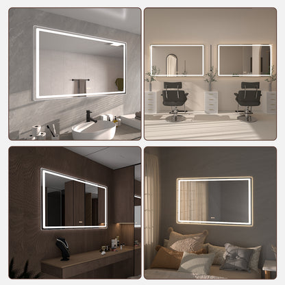Niveous Frameless LED Vanity Mirror - Available in 30x36 in. & Other Sizes