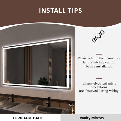 Niveous Frameless LED Vanity Mirror - Available in 42x36 in. & Other Sizes