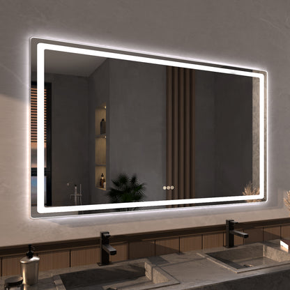 Niveous Frameless LED Vanity Mirror - Available in 30x36 in. & Other Sizes