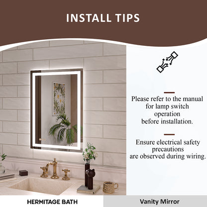 Orliva Frameless LED Vanity Mirror - Available in 24x36 in. & Other Sizes