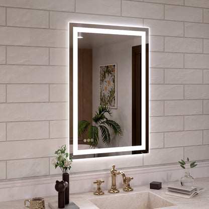Orliva Frameless LED Vanity Mirror - Available in 24x36 in. & Other Sizes